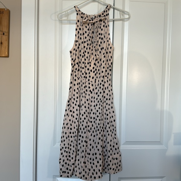 Kate Spade Halter Dress Blush Pink Defined Waist - Picture 3 of 13